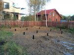 Монтаж винтовых свай в коттеджном поселке “Финская деревня”