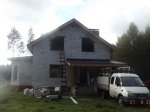 Построили дом из газобетона в Клопузово