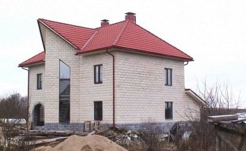 Фото строительства домов из арболитовых блоков