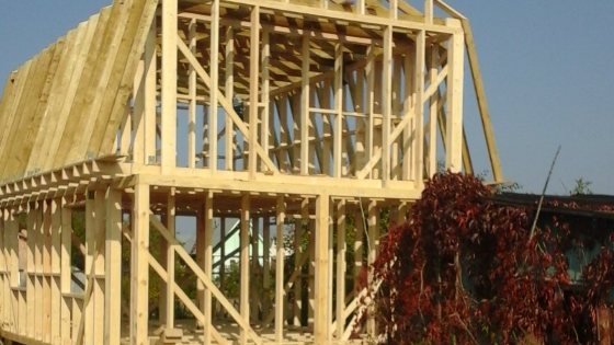Строительство деревянного каркаса дачного дома